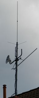 DB0AGI Linkantennen mit Schüssel